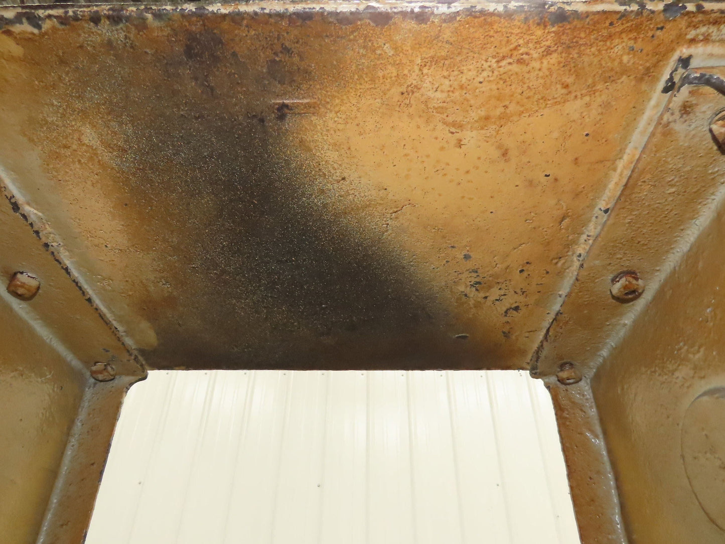 Vintage Podium Work Desk Cast Iron 2 Tier Stand 24x18" Top 25x9.5"