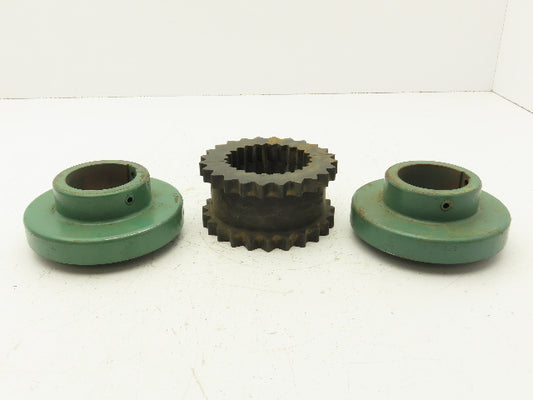 Woods 8S 2 3/8 Spacer Flange Coupling Flex Sleeve Set 2-3/8" Bore