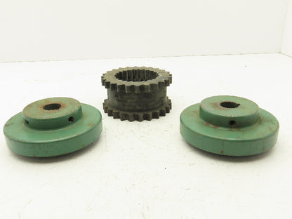 Woods 8S 1 Spacer Flange Coupling Sleeve Set 1" Bore