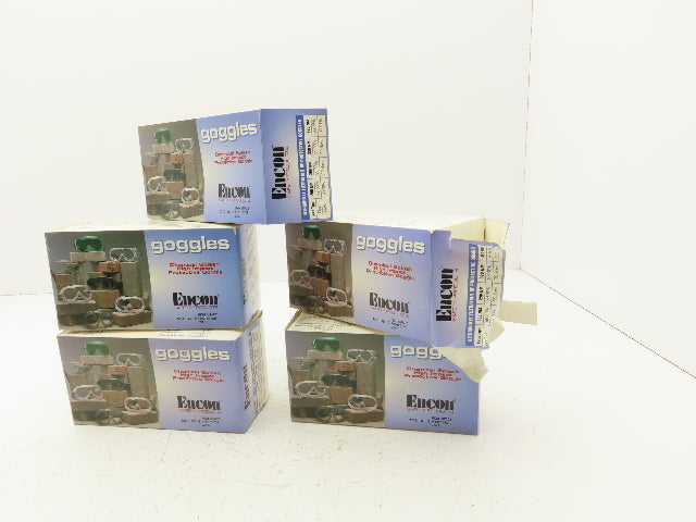 Encon 05058204 Safety Goggles Anti-Fog Chemical Splash High Impact  Lot of 5