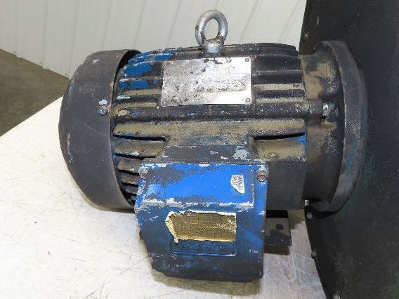 Centrifugal Blower 16" Fan 460V 3PH Motor 8.5" Sq Flange Outlet