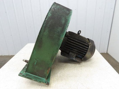Centrifugal Blower 16" Fan 460V 3PH Motor 8.5" Sq Flange Outlet