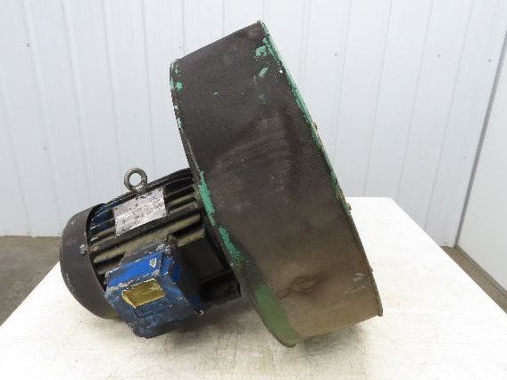 Centrifugal Blower 16" Fan 460V 3PH Motor 8.5" Sq Flange Outlet