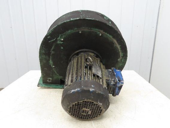 Centrifugal Blower 16" Fan 460V 3PH Motor 8.5" Sq Flange Outlet