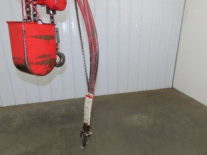 Chicago Pneumatic 1/4 Ton 500Lb Power Vane Air Chain Hoist 15' Lift w/Pendant