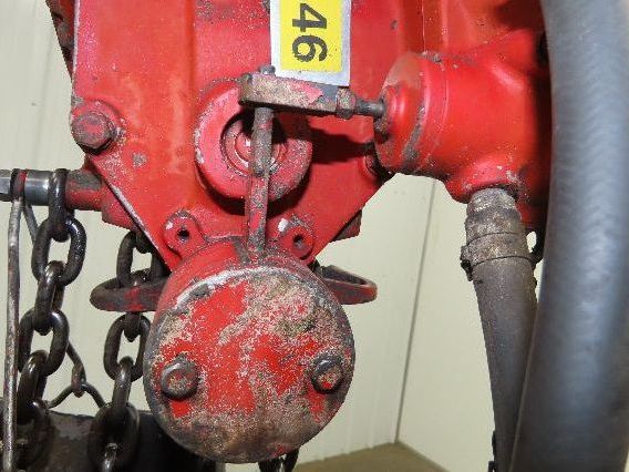 Chicago Pneumatic 1/2 Ton 1000Lb Power Vane Air Chain Hoist 9' 10" Lift  Pendant