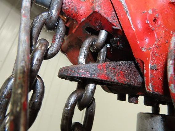 Chicago Pneumatic 1/2 Ton 1000Lb Power Vane Air Chain Hoist 9' 10" Lift  Pendant