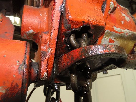 Chicago Pneumatic 1/2 Ton 1000Lb Power Vane Air Chain Hoist 9' 9" Lift  Pendant