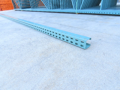 Interlake 24' Teardrop Pallet Racking Upright 3x3" Column Leg Only