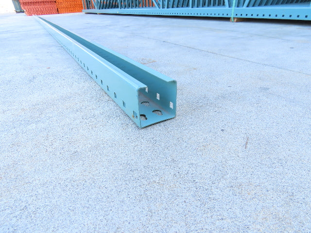 Interlake 24' Teardrop Pallet Racking Upright 3x3" Column Leg Only