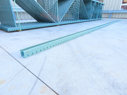 Interlake 24' Teardrop Pallet Racking Upright 3x3" Column Leg Only