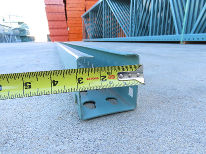 Interlake 24' Teardrop Pallet Racking Upright 3x3" Column Leg Only