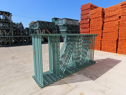 Interlake 10' x 60" Teardrop Pallet Racking Upright 3"x1-5/8" Leg Green