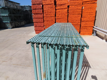Interlake 10' x 60" Teardrop Pallet Racking Upright 3"x1-5/8" Leg Green