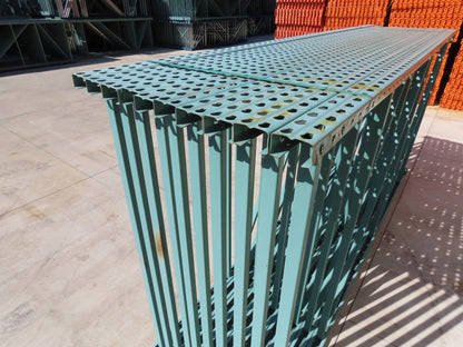 Interlake 10' x 60" Teardrop Pallet Racking Upright 3"x1-5/8" Leg Green