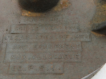 Donald O Smith A4410DL Vintage High Pressure Pipe Test Plug 10" ID