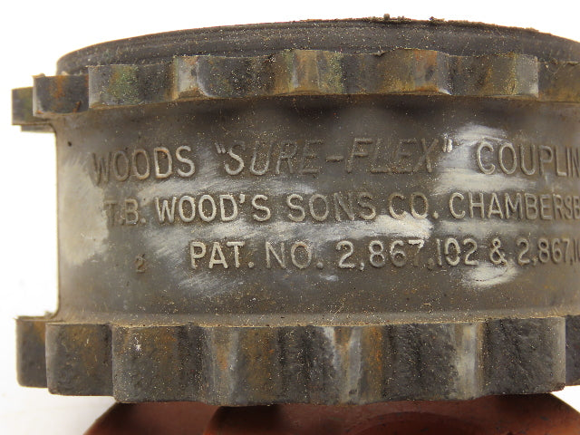 TB Woods 6S 1-1/8 Spacer Flange Coupling Sleeve Set 1-1/8" Bore