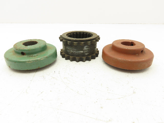 TB Woods 6S 1-1/8 Spacer Flange Coupling Sleeve Set 1-1/8" Bore