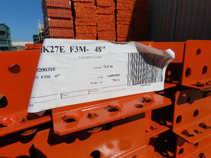 Interlake 48"x 2-3/4" Teardrop Pallet Racking Rack Step Beam Crossmember 5610Lb