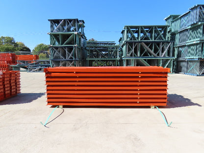 Interlake 96"x 5" Teardrop Pallet Racking Rack Step Beam Crossmember 6820Lb 50E