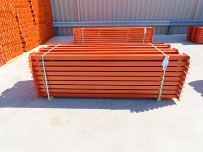 Interlake 96"x 5" Teardrop Pallet Racking Rack Step Beam Crossmember 6820Lb 50E