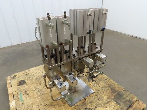 Custom High Pressure Dual 2 Stage Piston Pump Pneumatic Cylinders