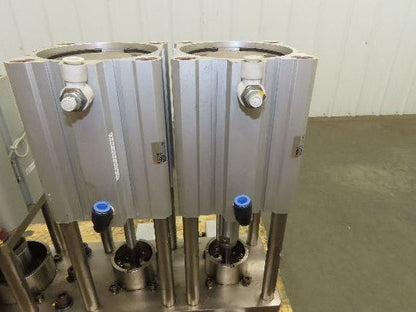 Custom High Pressure Dual 2 Stage Piston Pump Pneumatic Cylinders