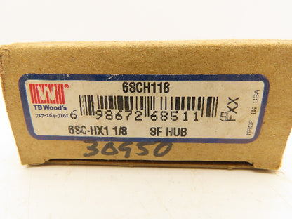TB Woods 6SCH 1-1/8 Spacer Flange Coupling Hub 1-1/8" Bore Lot of 2