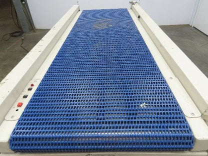 LaserLink LC4000A Plastic Chain Conveyor 18x60" 120V PLC Control Photo Eye 11FPM