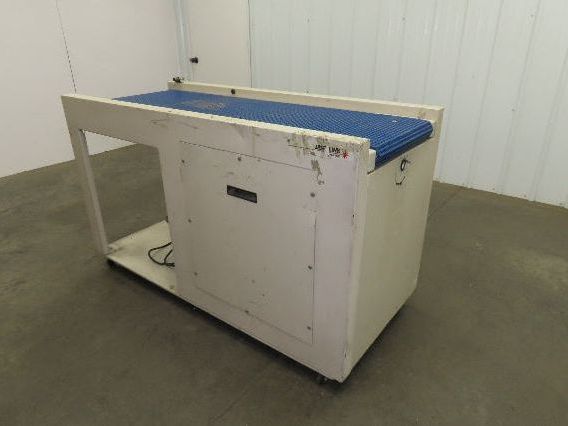 LaserLink LC4000A Plastic Chain Conveyor 18x60" 120V PLC Control Photo Eye 11FPM