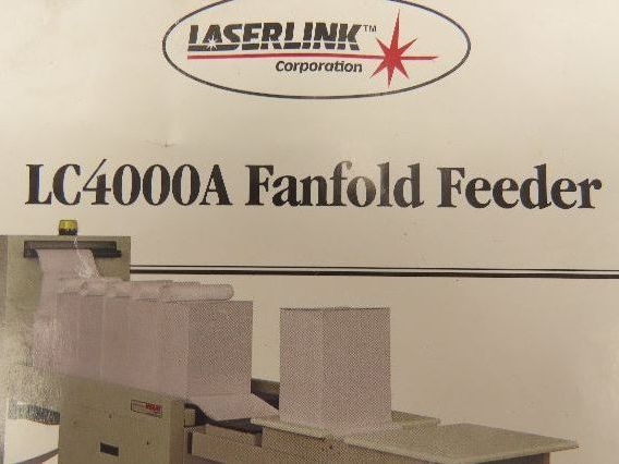 LaserLink LC4000A Plastic Chain Conveyor 18x60" 120V PLC Control Photo Eye 11FPM