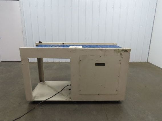 LaserLink LC4000A Plastic Chain Conveyor 18x60" 120V PLC Control Photo Eye 11FPM
