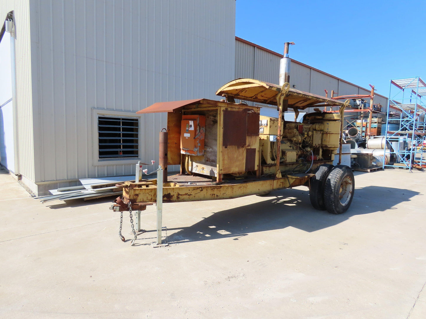 Delco I-4634 GM 125kw 3Ph Generator Detroit Diesel 6 Cylinder 240/480V Backup