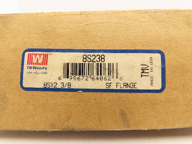 TB Woods 8S 2 3/8 Sure-Flex Flange Coupling 2-3/8" Keyed Bore Lot of 2