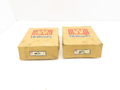 TB Woods 8S 2 3/8 Sure-Flex Flange Coupling 2-3/8" Keyed Bore Lot of 2