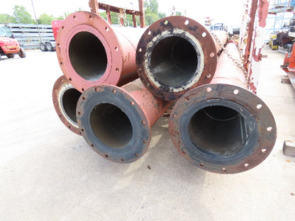 DUR-ROK Ceramic Basalt Cast Pipe Culvert for Abrasive Material Conveying 12"x18'