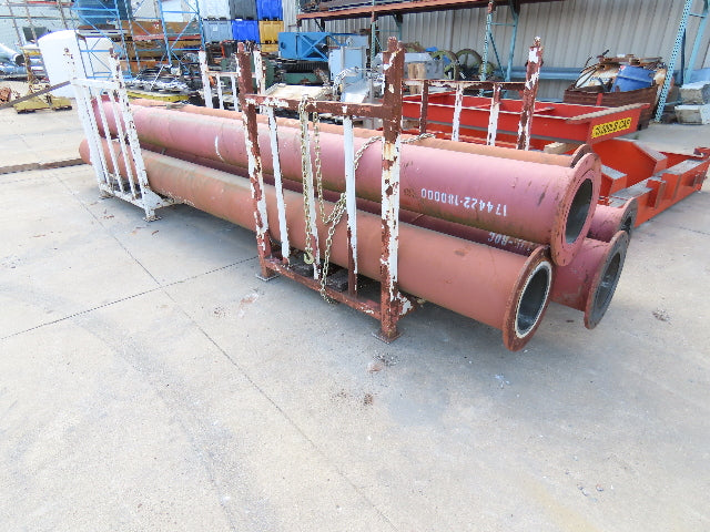 DUR-ROK Ceramic Basalt Cast Pipe Culvert for Abrasive Material Conveying 12"x18'