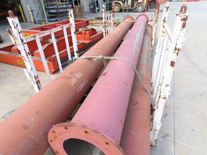 DUR-ROK Ceramic Basalt Cast Pipe Culvert for Abrasive Material Conveying 12"x18'