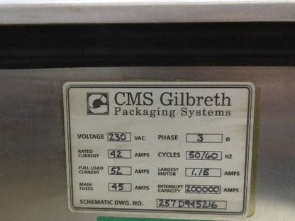CMS Gilbreth 50510-1 Stainless Electrical Enclosure 22x20x8" Fused Disconnect