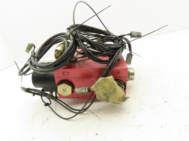 Wandfluh PI45-M40 Proportional Solenoid 24VDC Valve Manifold Raymond Forklift