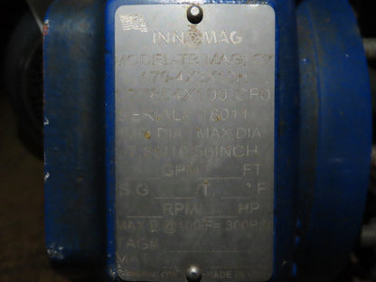Innomag TB MAG C7 A70-4X3X10H Lined Pump Casing 4x3" Flange 7.85/10.5" Impeller