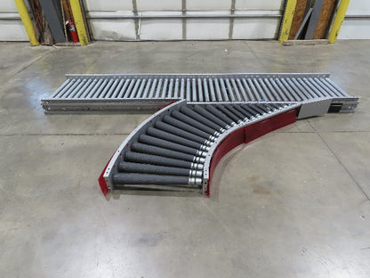 Hilmot 30"x 12' Motorized Roller Conveyor 90° Spur Diverter 27"BF 24VDC 120FPM