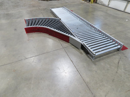 Hilmot 30"x 12' Motorized Roller Conveyor 90° Spur Diverter 27"BF 24VDC 120FPM