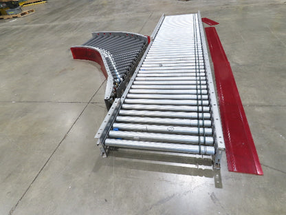 Hilmot 30"x 12' Motorized Roller Conveyor 90° Spur Diverter 27"BF 24VDC 120FPM