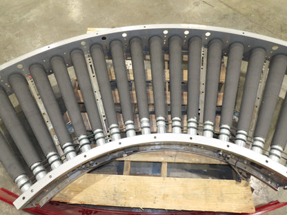 Hilmot 30"x 90° Curve MDR Motorized Roller Conveyor 27"BF 24VDC 120FPM