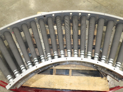 Hilmot 30"x 90° Curve MDR Motorized Roller Conveyor 27"BF 24VDC 120FPM