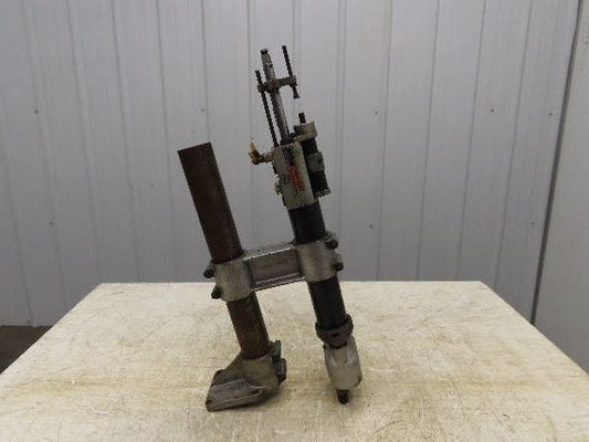 Desoutter AFD 5000 Pneumatic Auto Feed 1/4" Drill Unit Double Drill Head w/Stand