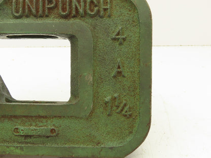 Unipunch 4A-1 1/4-LPD Press Brake Punch C Frame 3/4" Strippit 4" Throat 1-1/4" W