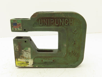 Unipunch 4A-1 1/4-LPD Press Brake Punch C Frame 3/4" Strippit 4" Throat 1-1/4" W