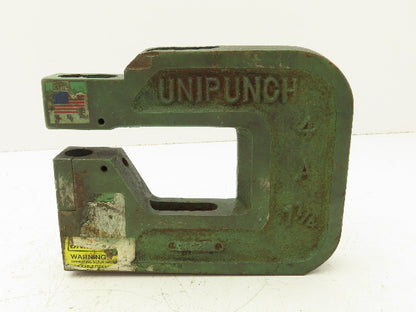 Unipunch 4A-1 1/4-LPD Press Brake Punch C Frame 3/4" Strippit 4" Throat 1-1/4" W